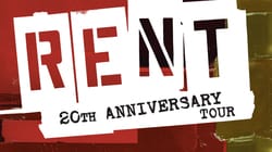 RENT 20th Anniversary Tour logo image
